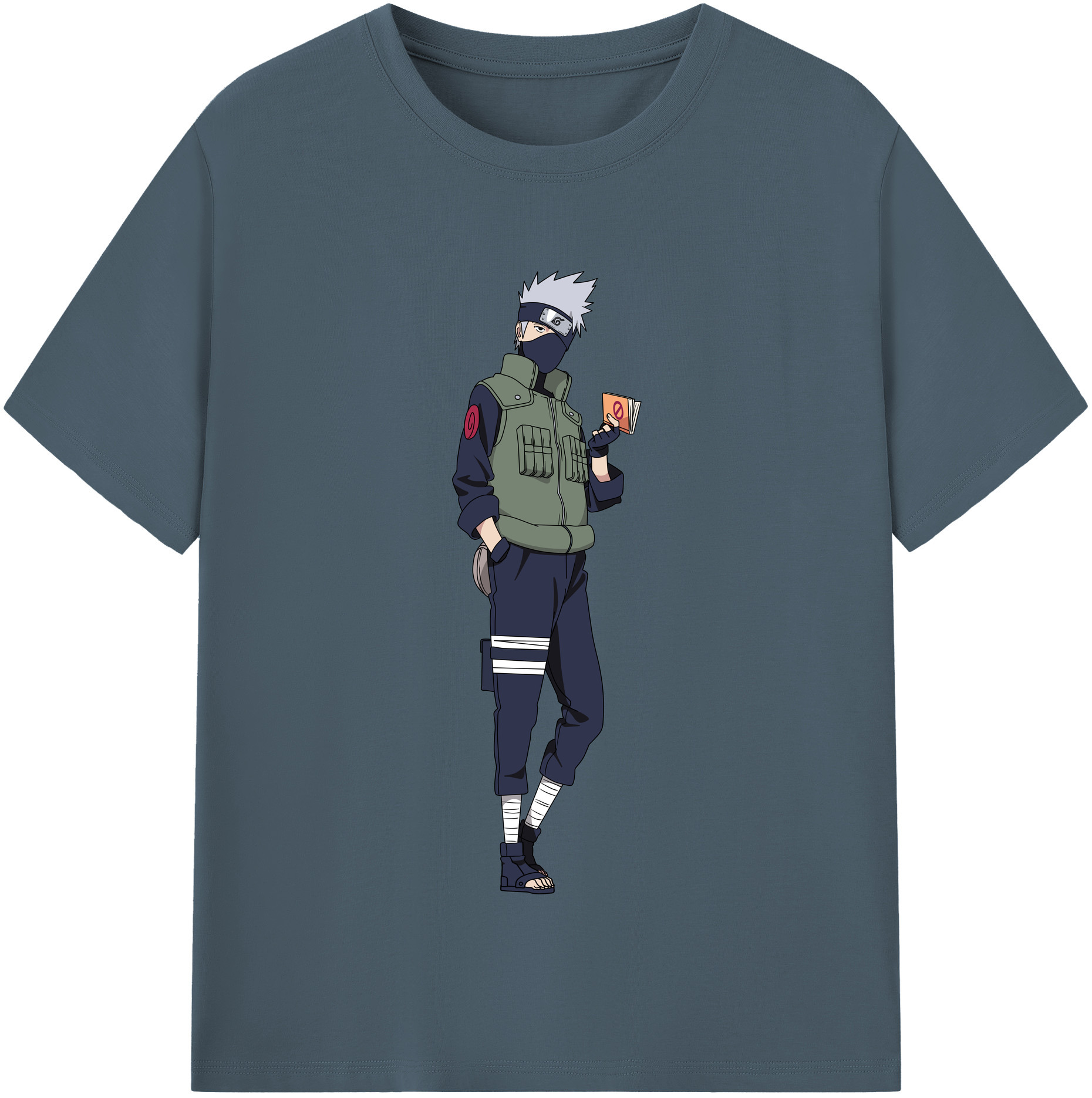 （画像用） NARUTO -ナルト- はたけ カカシ Hatake Kakashi 綿100％半袖Tシャツ（フロントプリント）